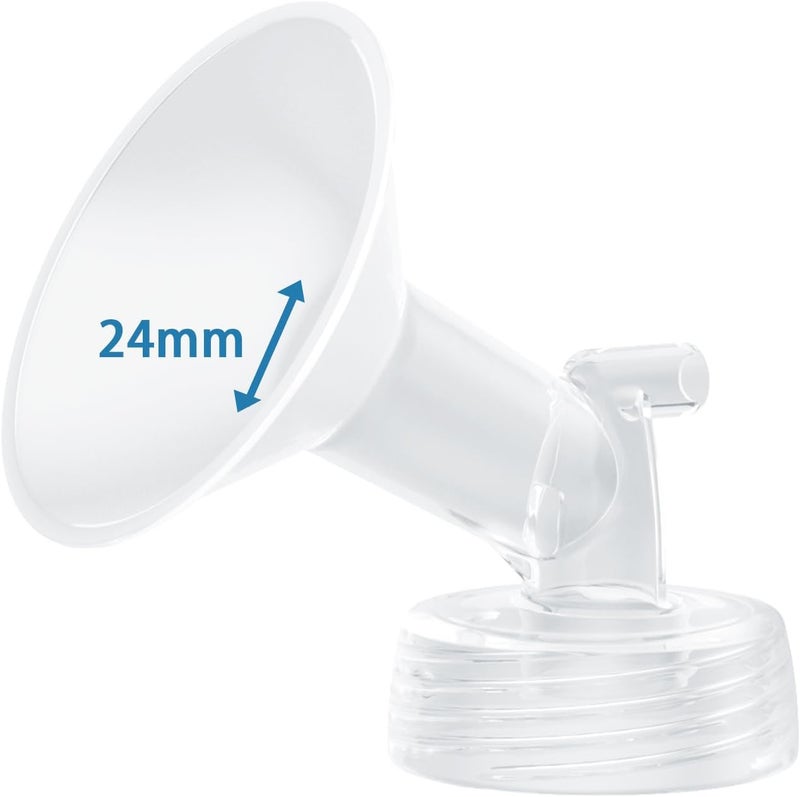 Hranio Breast Pump Parts Compatible with 24mm Flange 24mm Spectra Replacement Pump Parts, Spectra Pump Parts s1 s2 Flange 24mm 1 Pcs - Image 1